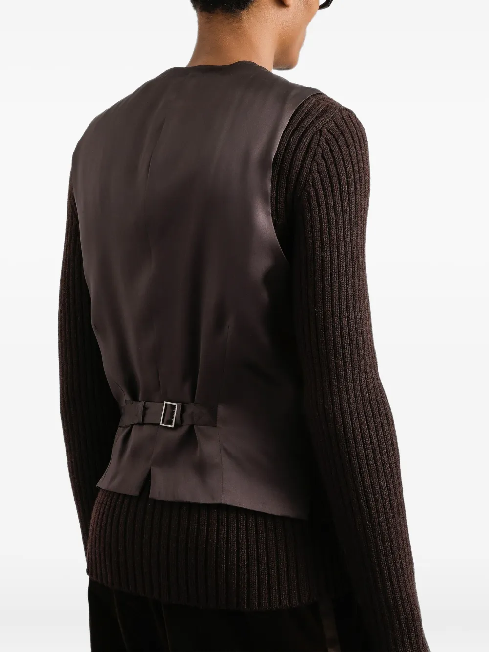 Dolce & Gabbana Fluwelen gilet Bruin