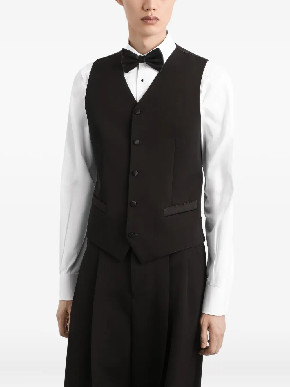 Dolce & Gabbana Gilet met vijf knopen Zwart