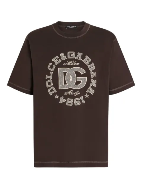 Dolce & Gabbana playera con logo bordado