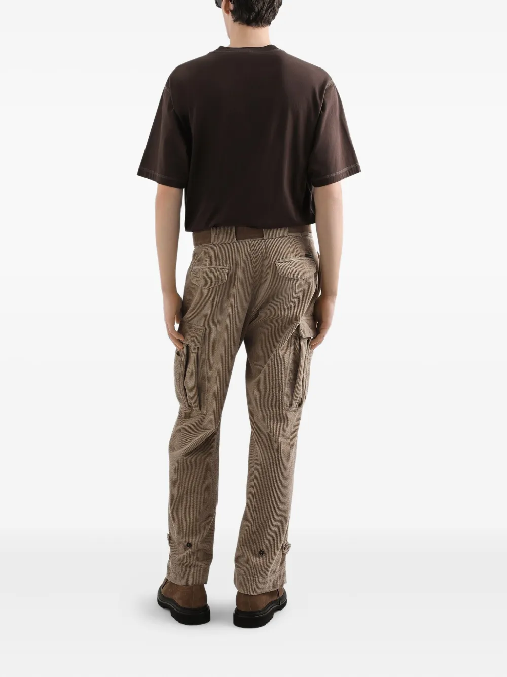Dolce & Gabbana T-shirt met geborduurd logo Bruin