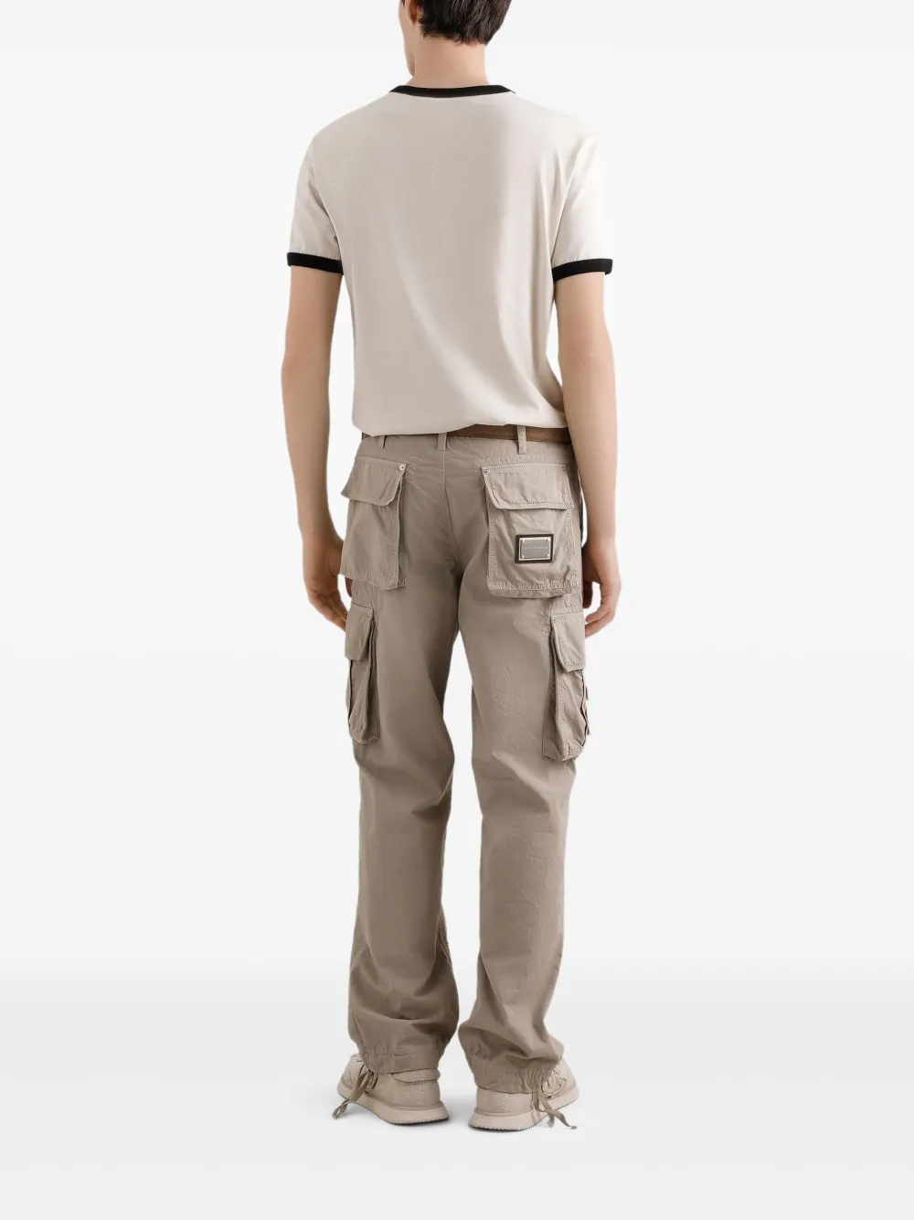 Dolce & Gabbana T-shirt met grafische print Beige