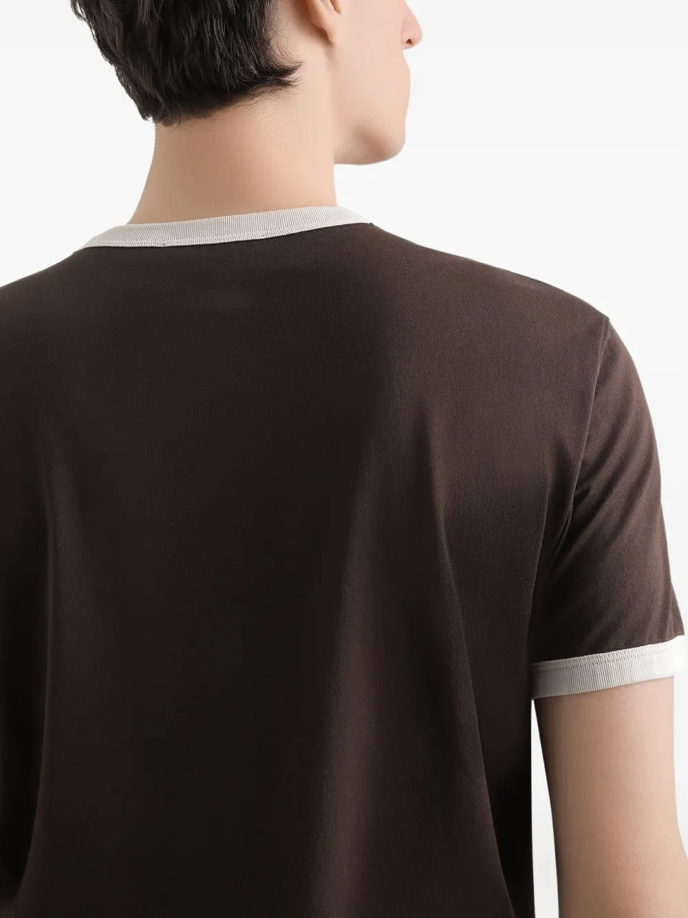 Dolce & Gabbana T-shirt met geborduurd logo Bruin