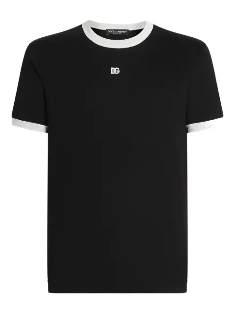 Dolce & Gabbana logo-embroidered T-shirt