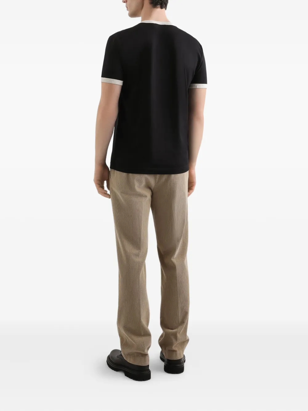 Dolce & Gabbana T-shirt met geborduurd logo Zwart