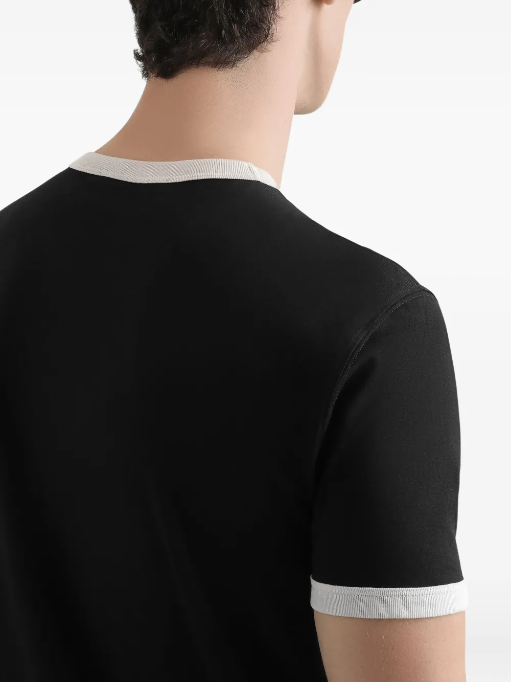 Dolce & Gabbana T-shirt met geborduurd logo Zwart
