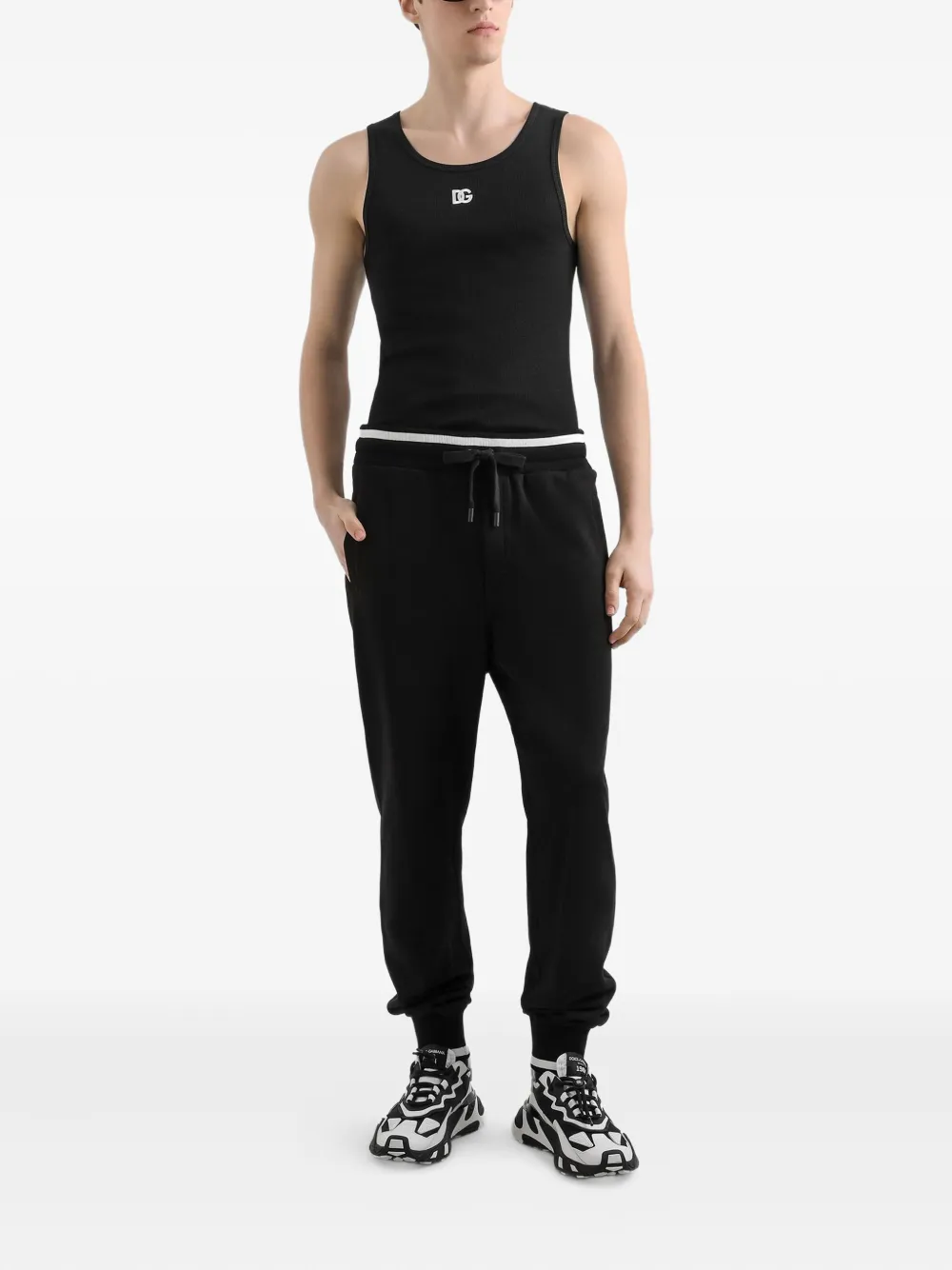 Dolce & Gabbana Katoenen tanktop - Zwart