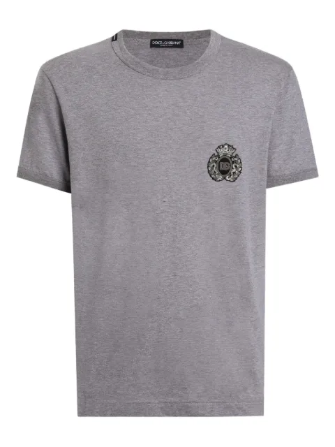 Dolce & Gabbana T-shirt verfraaid met pailletten en ronde hals