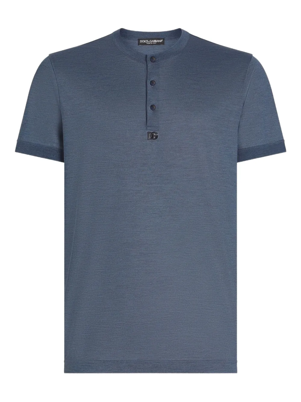 Dolce & Gabbana Zijden T-shirt Blauw