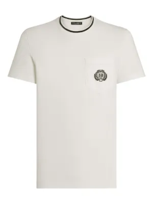 Dolce & Gabbana ビジュートリム Tシャツ | ホワイト | FARFETCH JP