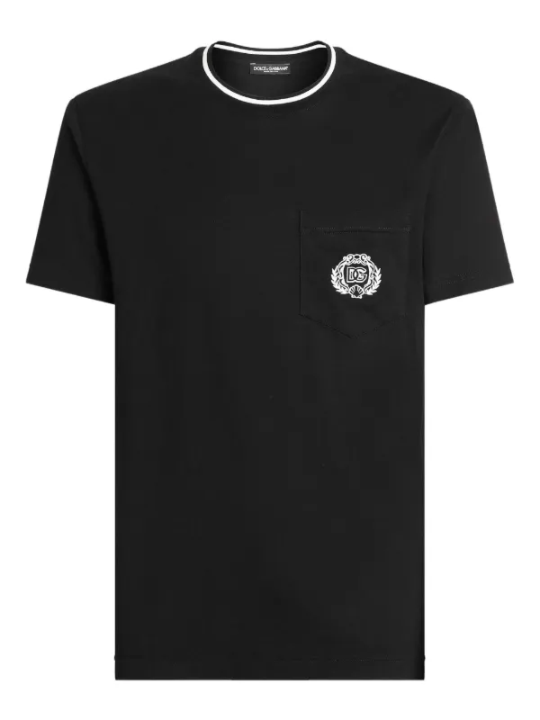 Dolce & Gabbana Chest-pocket T-shirt in Black