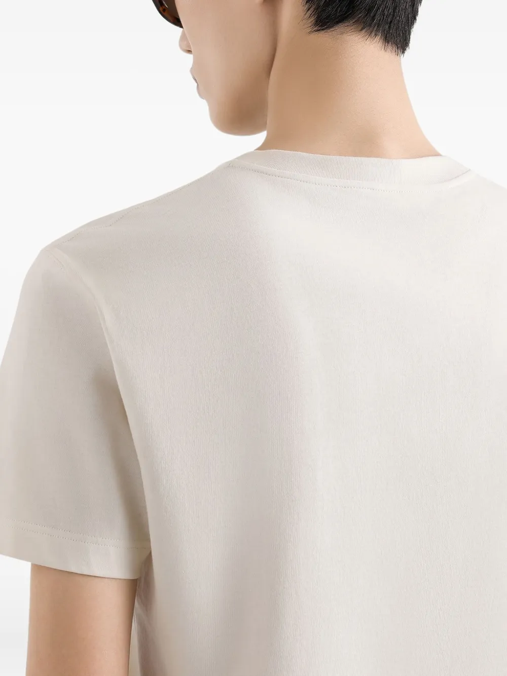 Dolce & Gabbana T-shirt met logopatch Beige
