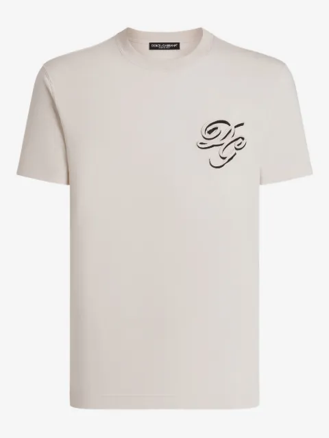 Dolce & Gabbana logo-appliqué crew-neck T-shirt