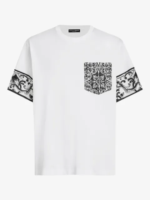 Dolce & Gabbana T-Shirt mit Majolica-Print