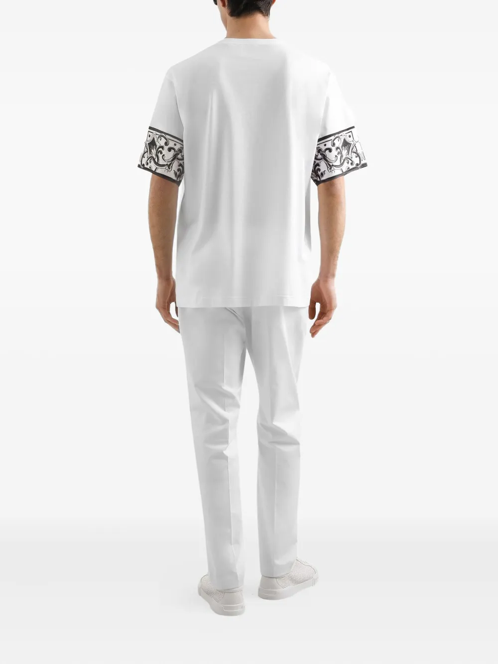 Dolce & Gabbana T-shirt met Majolica-print Wit