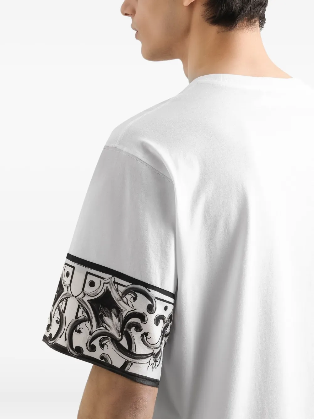 Dolce & Gabbana T-shirt met Majolica-print Wit