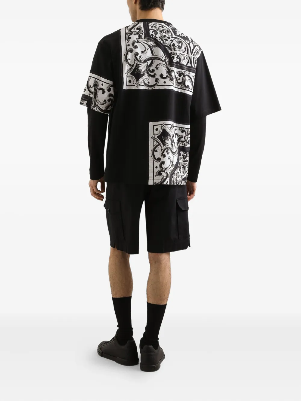 Dolce & Gabbana T-shirt met print Zwart