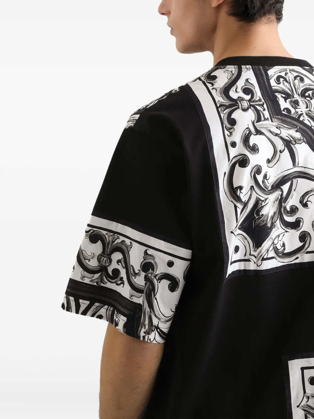 Dolce & Gabbana T-shirt met print Zwart