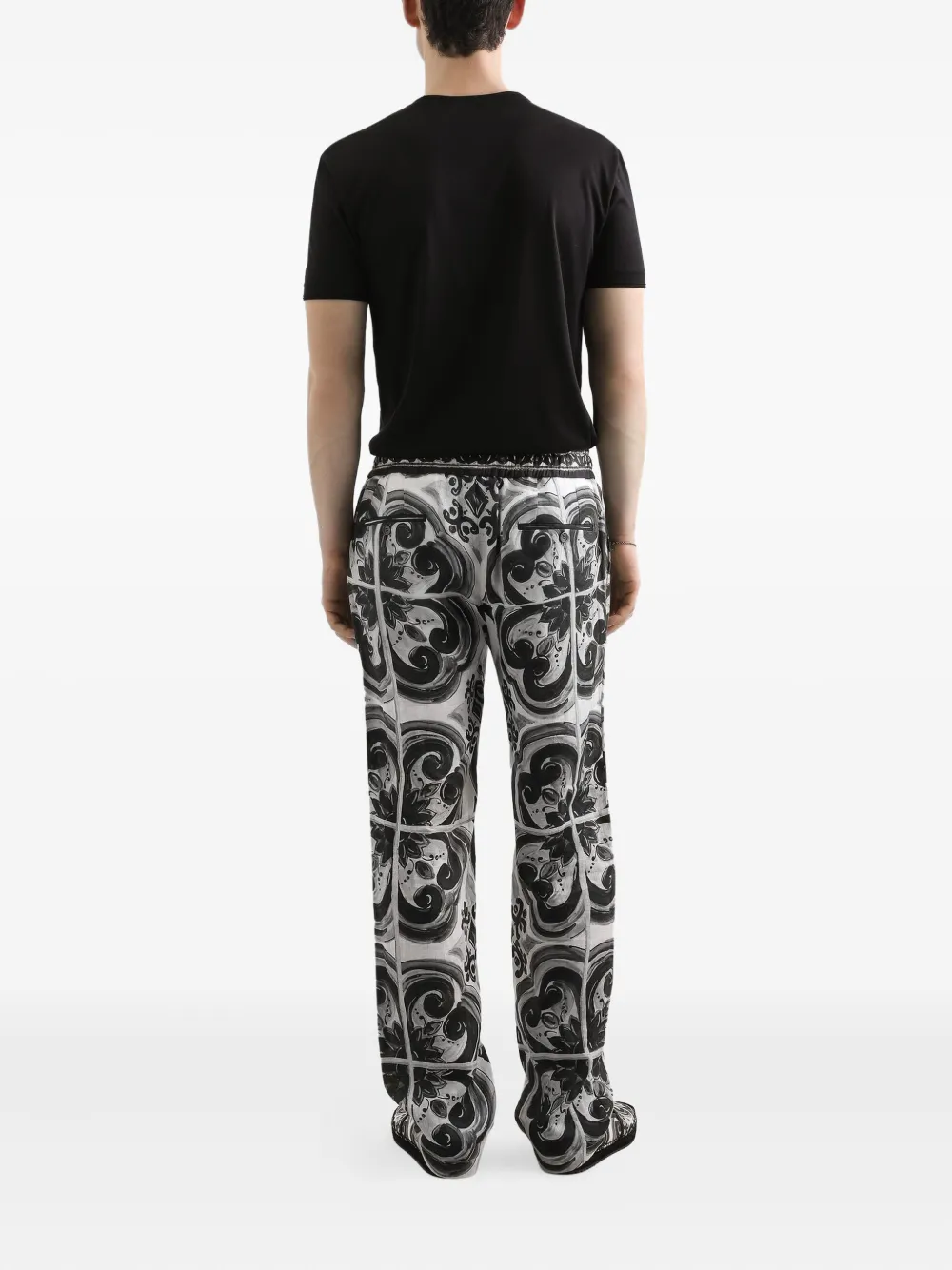 Dolce & Gabbana Zijden T-shirt Zwart