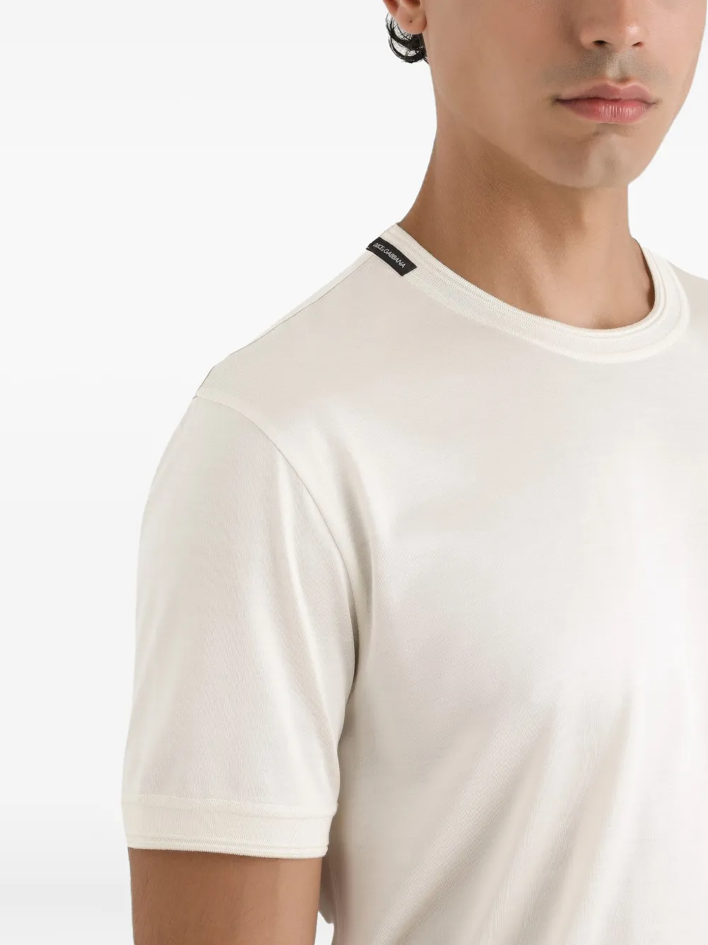 Dolce & Gabbana logo-detail crew-neck t-shirt Wit