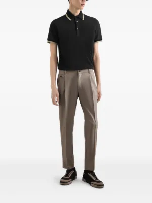 DOLCE & GABBANA ストライプポロシャツ Dolce & Gabbana ニットストライプポロシャツ | Sendegaro US