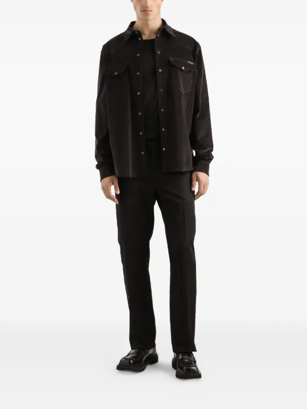 Dolce & Gabbana ブラック ロングスリーブ Tシャツ Dolce & Gabbana ロングTシャツ | ブラック | FARFETCH JP