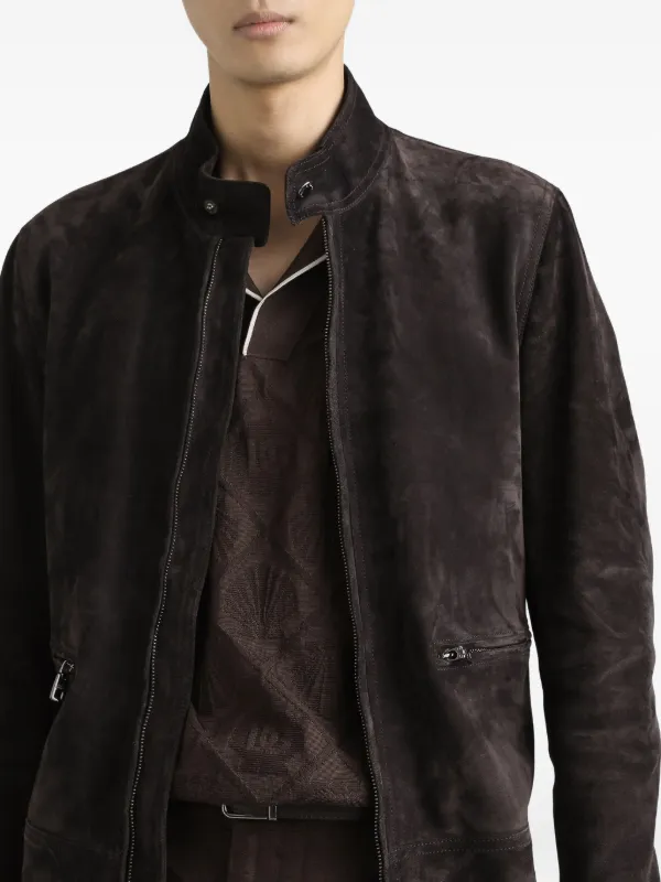 ジャケット・アウター DOLCE&GABBANA suede leather jacket brown Dolce & Gabbana Suede Jacket | Brown | FARFETCH UZ