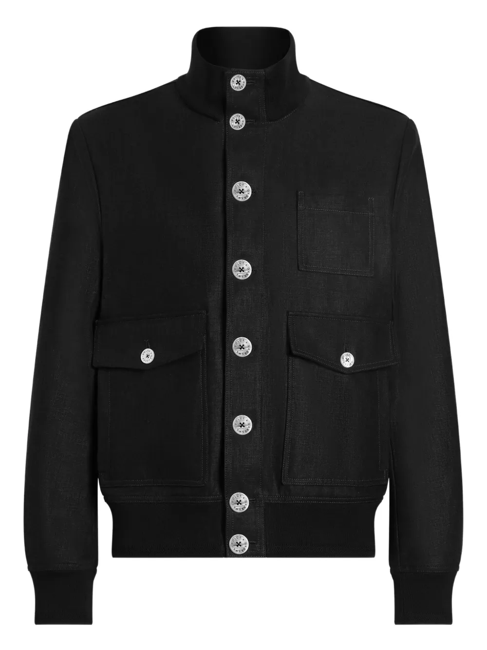 Dolce & Gabbana multi-pocket button-up jacket | Black | Image 1