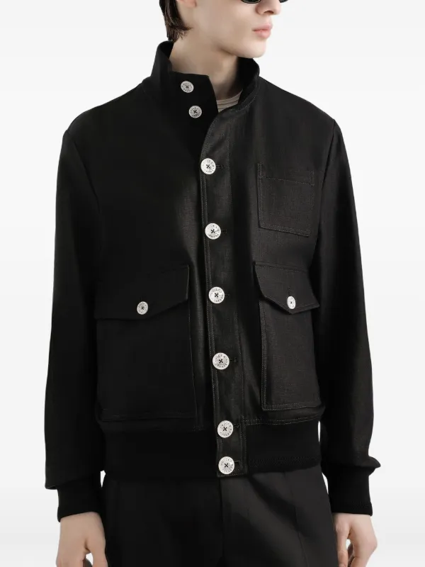 Dolce & Gabbana マルチポケット レザージャケット DOLCE&GABBANA レザージャケット ダブルジップ マルチジップ フェイク