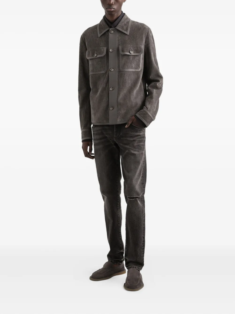 Dolce & Gabbana lamb-suede jacket | Leather Jackets | Image 2