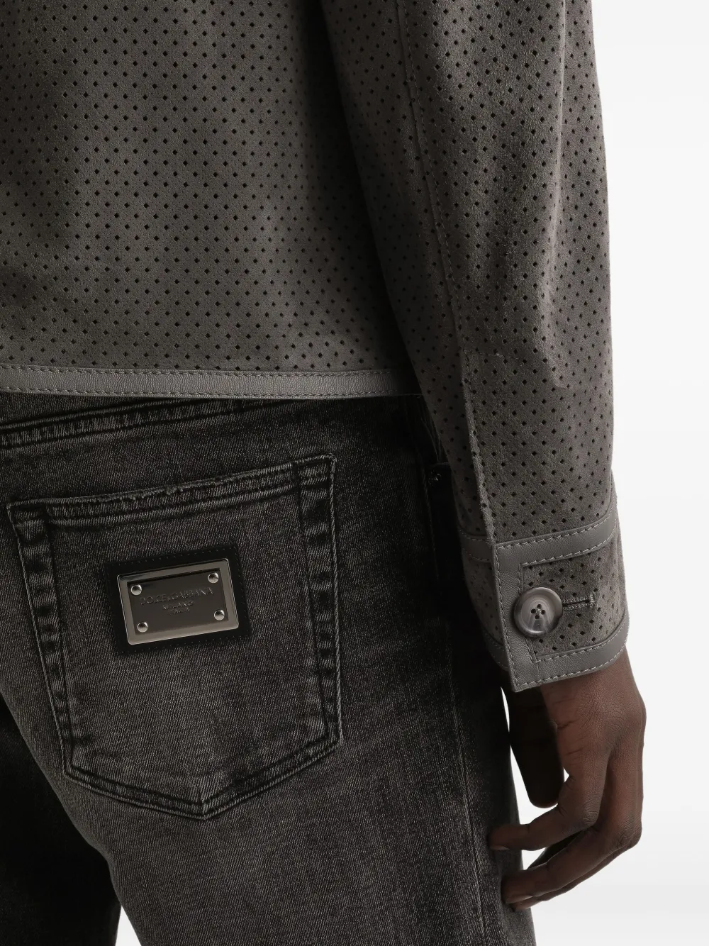 Dolce & Gabbana Giacca in pelle scamosciata | Image 5