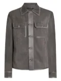 Dolce & Gabbana lamb-suede jacket - Grey
