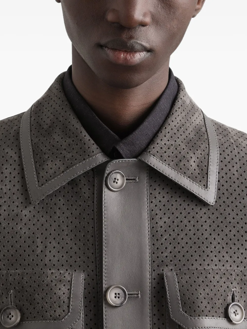 Dolce & Gabbana Giacca in pelle scamosciata | Abbigliamento | Image 4