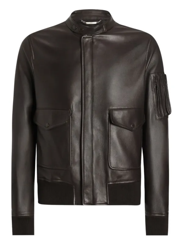 Dolce & Gabbana ブラウンレザージャケット Dolce & Gabbana レザージャケット | ブラウン | FARFETCH JP