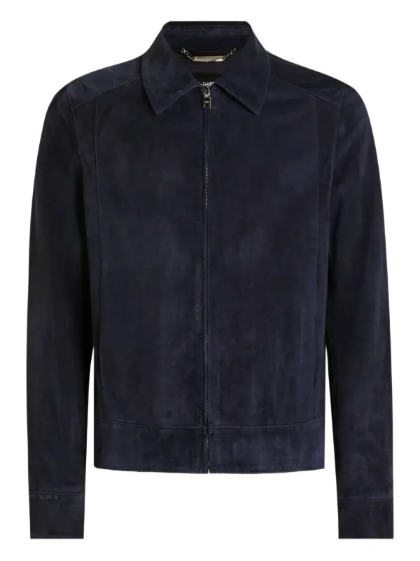 ［最高級⭐️］美品　DOLCE&GABBANA スエードジャケット ラムレザー46 Dolce & Gabbana ラムスエード ジャケット | ブルー | FARFETCH JP