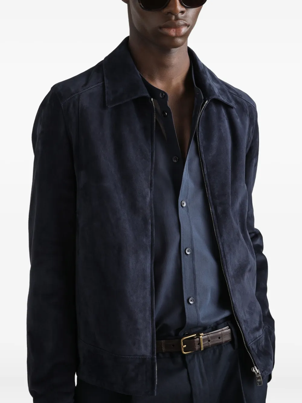 Dolce & Gabbana Jack van lamsleer-suède Blauw