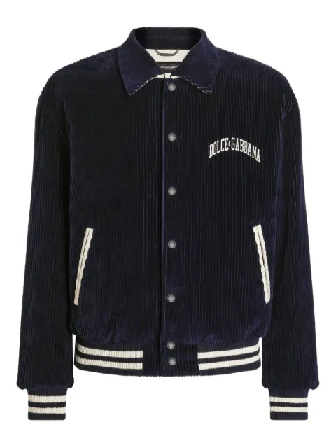 Dolce & Gabbana corduroy varsity jacket
