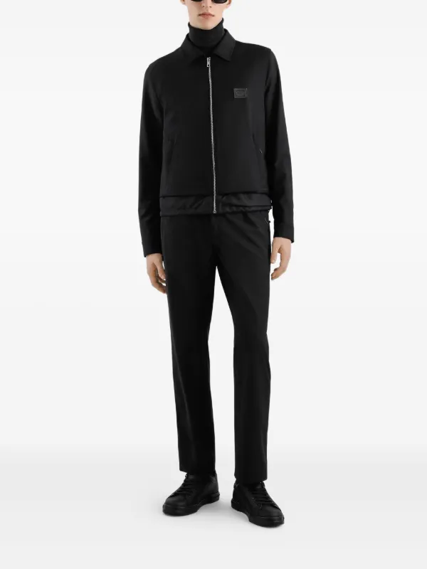 ドルチェアンドガッバーナ ウィンドブレーカ Dolce & Gabbana ジップ ウインドブレーカー | ブラック