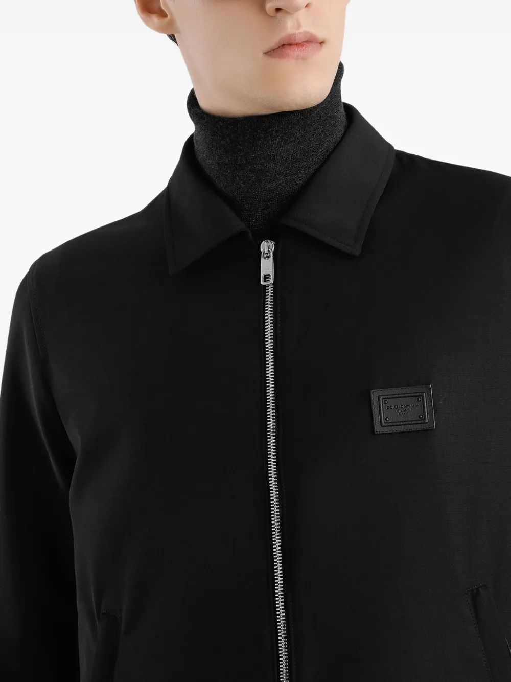 Dolce & Gabbana Windjack met rits Zwart
