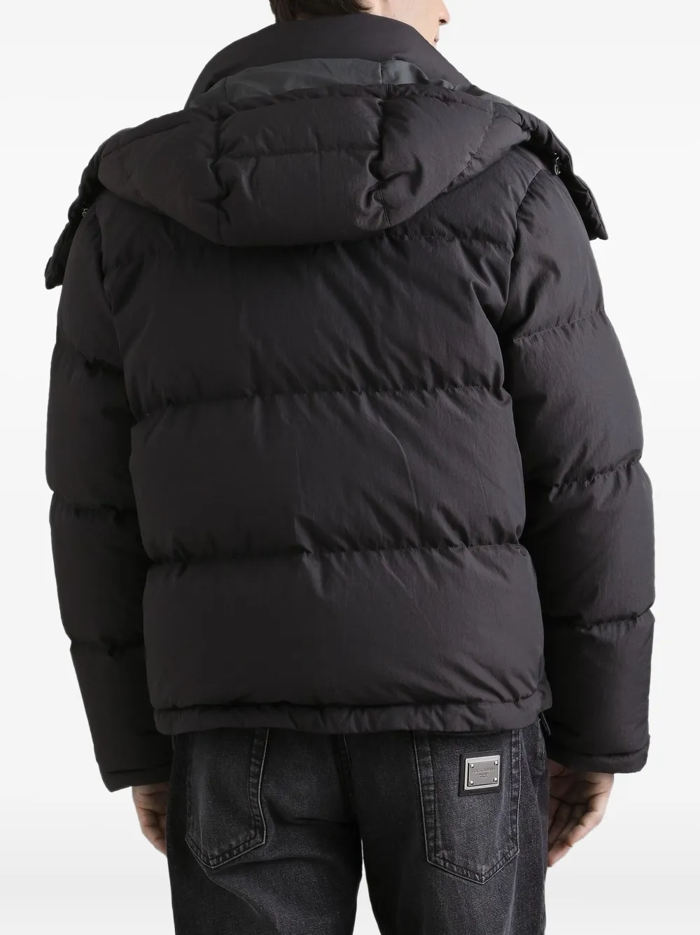 Dolce & Gabbana Donsjack met capuchon Grijs