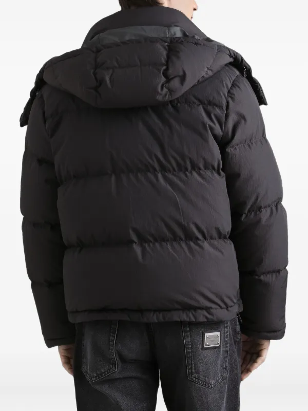 Dolce & Gabbana Hooded Puffer Jacket | Grey | FARFETCH ZA