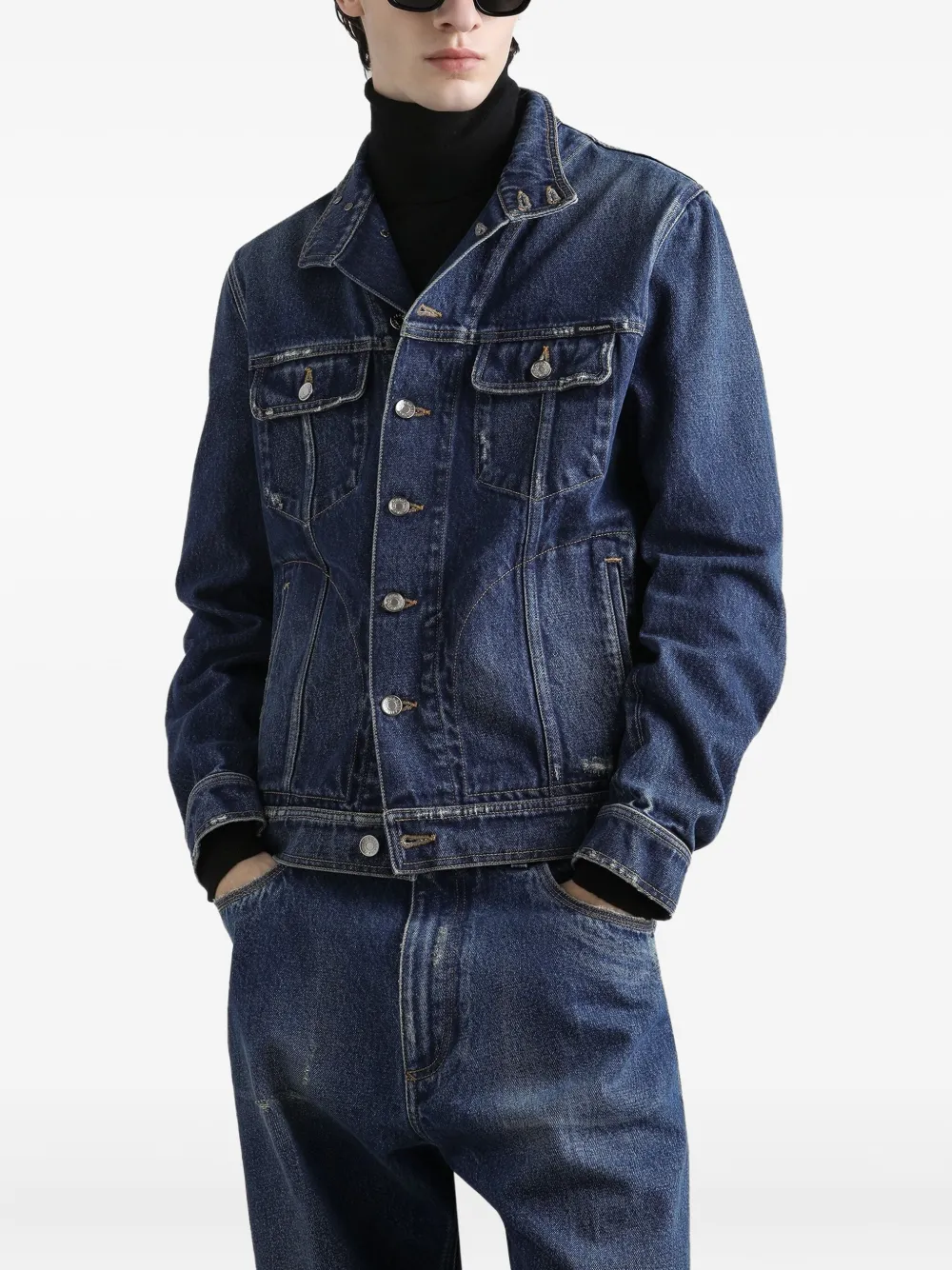 Dolce & Gabbana Denim jack Blauw