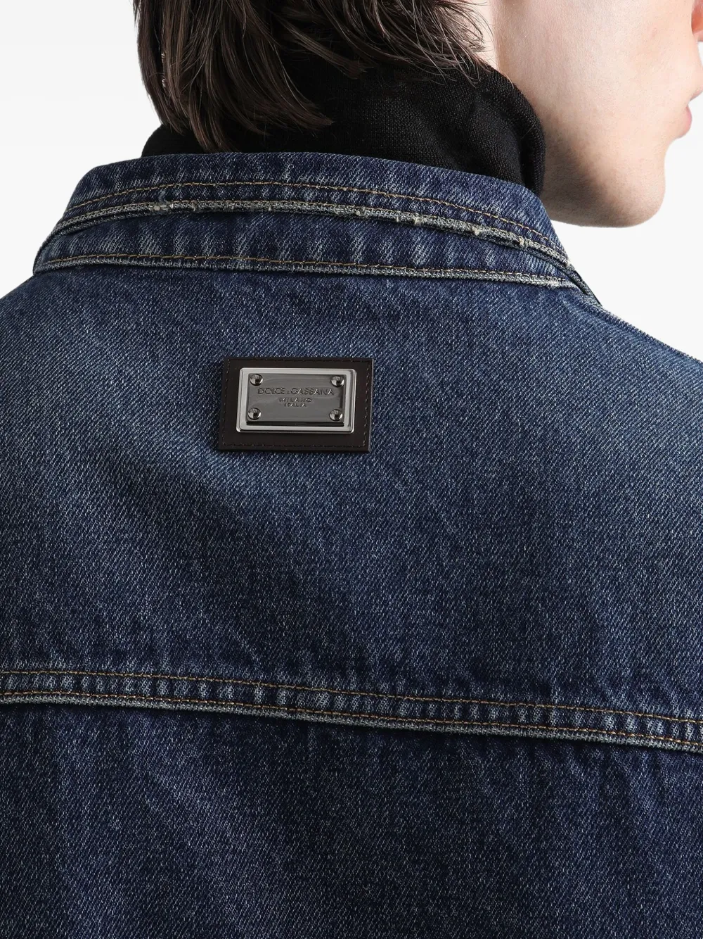 Dolce & Gabbana Denim jack Blauw