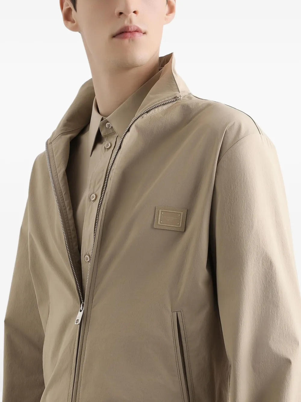 Dolce & Gabbana Jack met logopatch Beige