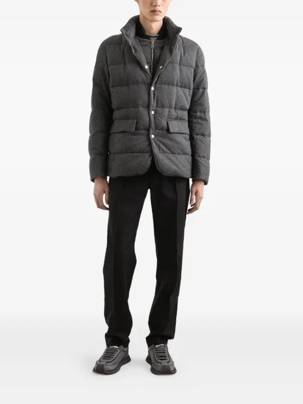 Dolce & Gabbana キルティング ダウンジャケット | グレー | FARFETCH JP
