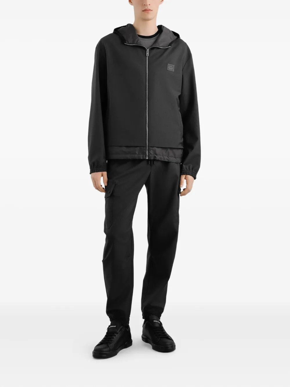 Dolce & Gabbana Jack met capuchon en rits Grijs