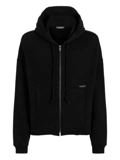 Dolce & Gabbana zip-up cotton hoodie