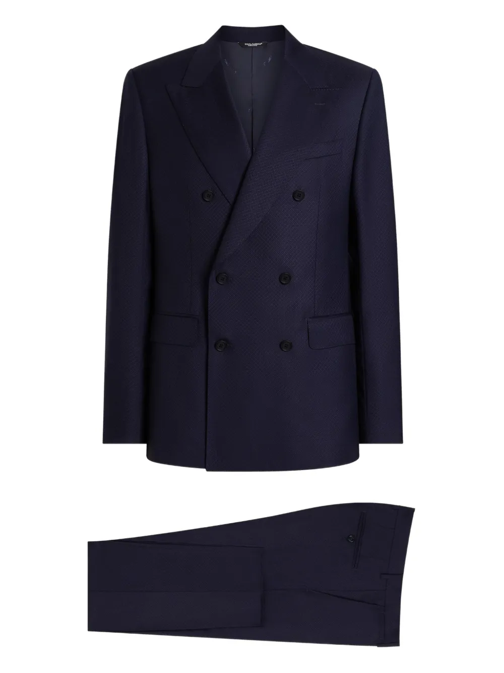 Dolce & Gabbana Pak met dubbele rij knopen Blauw