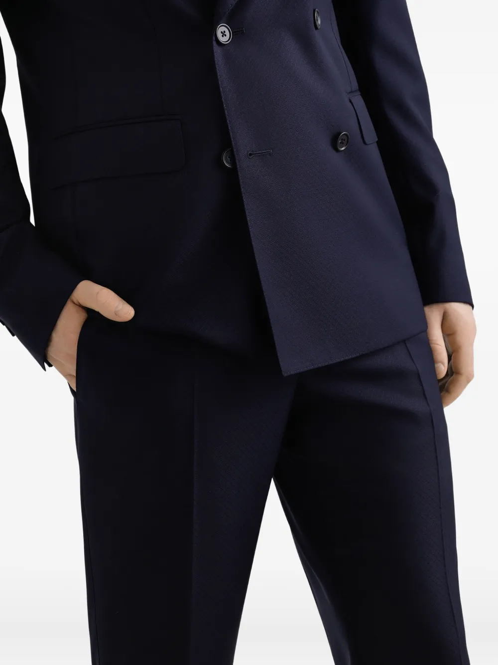 Dolce & Gabbana Pak met dubbele rij knopen Blauw