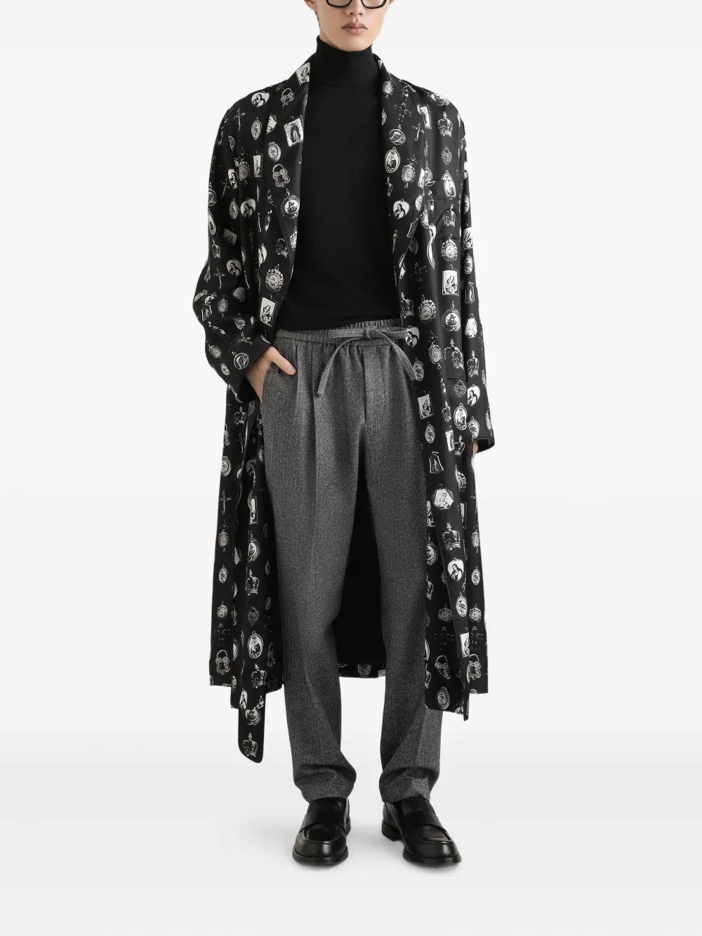 Dolce & Gabbana Broek met trekkoord - Grijs