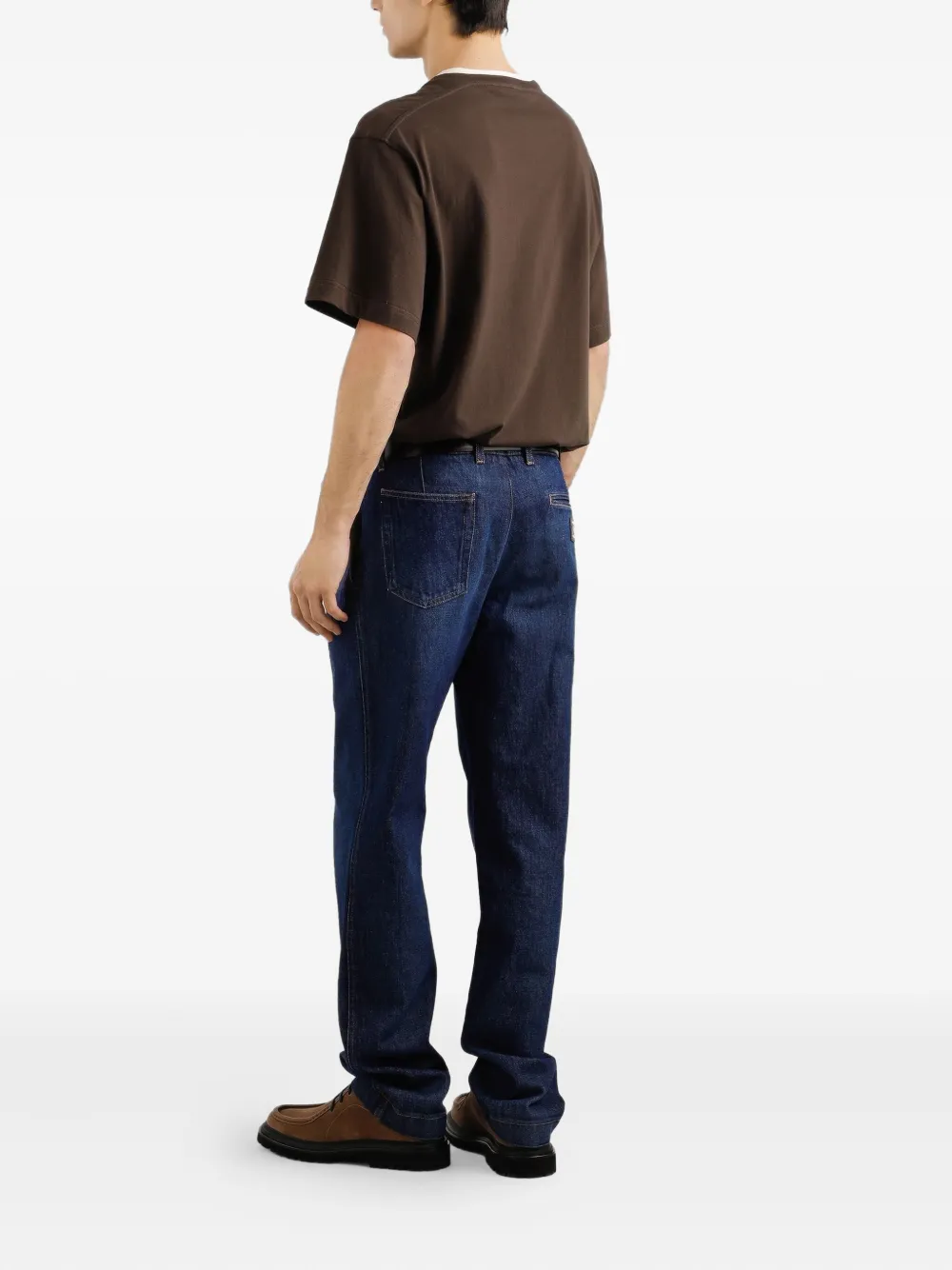 Dolce & Gabbana Geplooide denim jeans Blauw